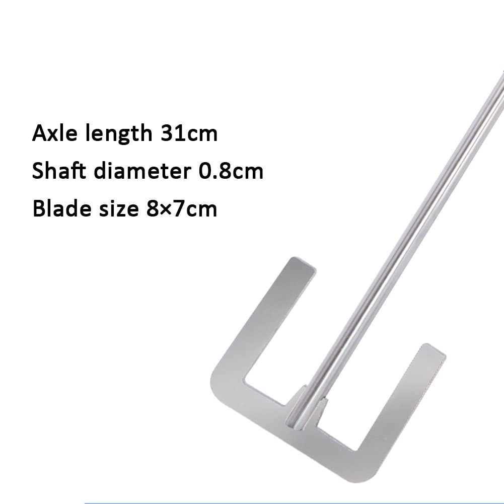 Ankerblatt Rühre Paddel Edelstahl Paddel Rühre Paddel Geeignet Für Die Verwendung Von Flüssigkeiten Mit Niedriger Geschwindigkeit Von Hohen Viskosität,31/0.8/8cm
