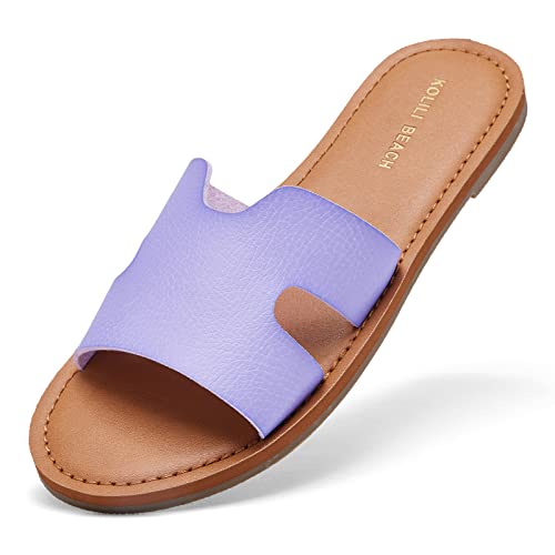Womens Flat Slide Sandals Summer Fashion Sandals Comfy Style