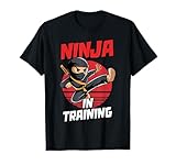 Ninja in Training Costume Party Warrior Boys Girls Kids T-Shirt