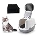 Delapan 8 Pack Charcoal Cat Litter Box Replacment Filter fits Hooded Cat Litter Boxes and Pans Carbon Odor Filters