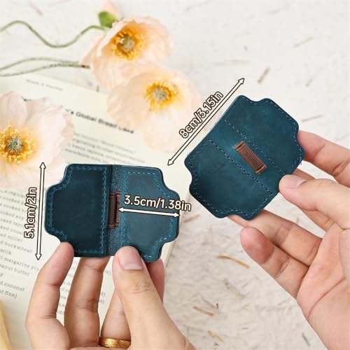 Marque-page magnétique cuir anti-perte de stylo pour grands lecteurs et carnets de notes
