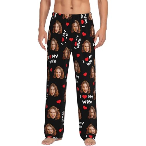 Personalized Pajama Pants With Face Photo For Men Custom Pajama Pants Sleepwear Funny Gifts For Him Boyfriend Father Dad2