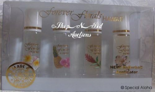 Drakkar Forever Florals Hawaii Assorted 4-Pack Cologne Set with Rollerball Applicator