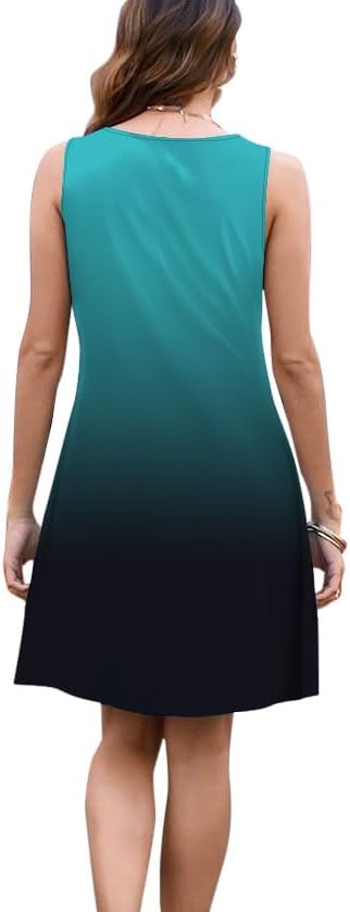 Vintage Floral Printed Summer A-Line Elegant Dresses Womens Beach Sundress Ladies Casual Boho Tank Dress - Image 4