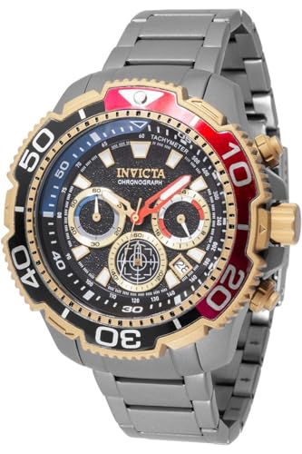 Montre titane Invicta TI-22 homme élégante et légère avec cadran noir