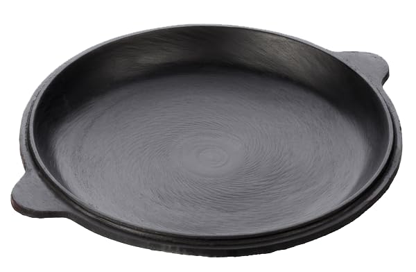 TEXAS CLUB Pentola In Ghisa Con Coperchio, Padella Kazan 12 Litri, Per Barbecue E Forno, Rivestita Con Olio Di Semi, BBQ Professionale