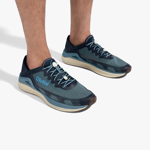 Image of OluKai 'Ahi Men's Water Shoes, Cushioned & Quick-Drying Marine Sneaker, Breathable Mesh & Wet Grip Rubber Outsole for Boats, Docks & Wet Surfaces