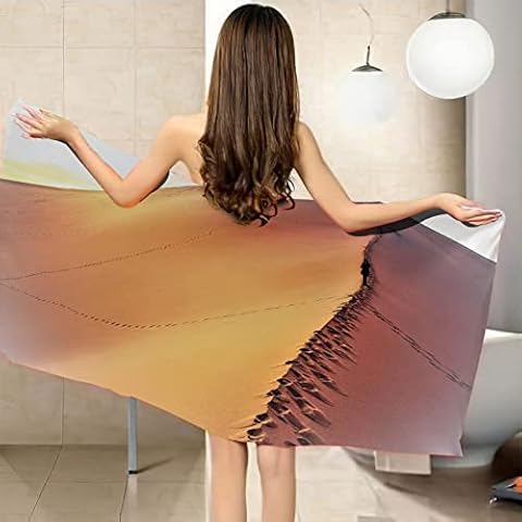 ZSSEZS Beach Towel Sand Free Beach Mat Golden Beach Landscape 70X150Cm Large Microfiber Beach Blanket Sand Free Water Absorption Bath Pool Beach Swim Towel Travel Holiday Beach Gift Cover