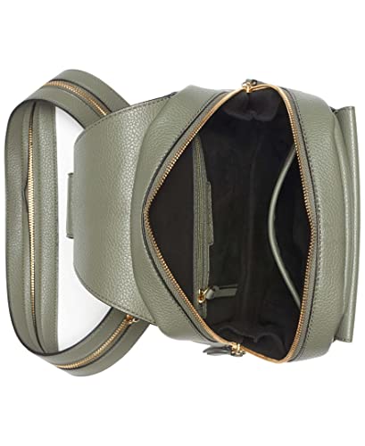 Image of Calvin Klein Women's Myra Backpack for Women - Vegan Leather Convertible Sling Backpack, 2 Pockets, Dusty Olive, One Size