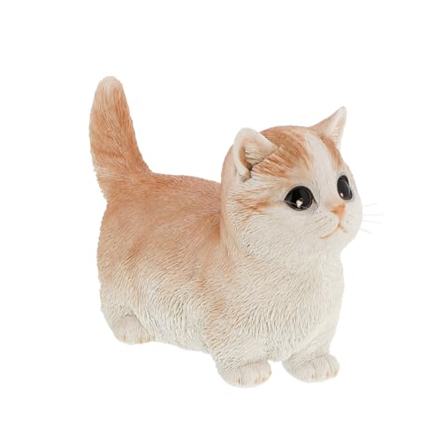 Benny's(ベニーズ) 猫の置物 インテリア かわいい ネコ オブジェ ポリレジン製 べニーズキャット マンチカン クリーム ギフト プレゼント