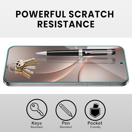 Image of FIRST MART Matte Anti-Glare Tempered Glass for Oppo Find X9 and Find X8 With Installation Kit | Military-Grade Gaming Screen Protector & Cable Guard | Edge to Edge Coverage | Black