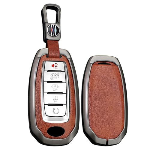 Porte-clés pour Infiniti QX50 QX60 accessoire de voyage chic étui marron compact