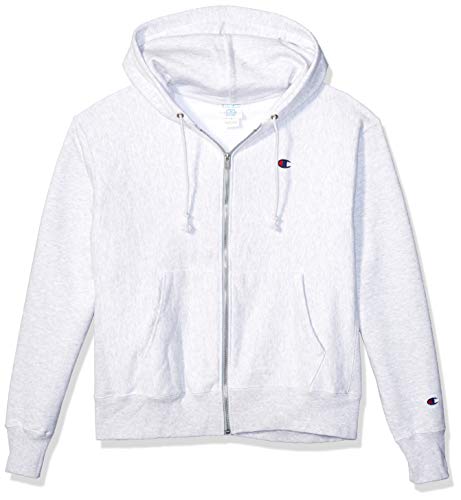 Champion LIFE Men's Reverse Weave Full Zip Jacket, GFS Silver Grey, Medium