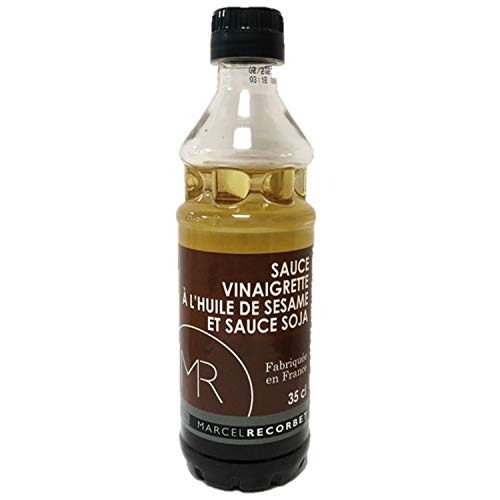 Salsa vinagreta de aceite de sésamo y salsa de soja – Fabricado en Francia – MR – Botella de 350 ml