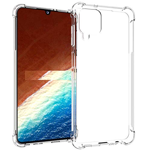 Image of COVERBLACK Rubber Back Cover for Samsung Galaxy F 12 - SM-F127G - Transparent
