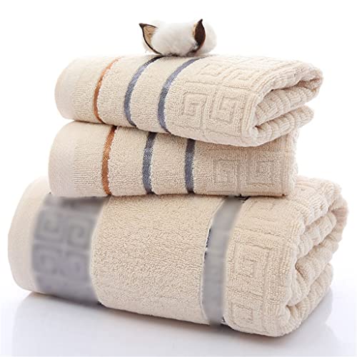 Toalla de algodón para baño en conjunto de tres piezas con caja de regalo 4