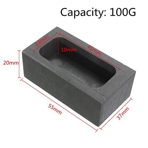MASUNN Hochreine Graphitguss-Schmelz-Ingot-Form Für Gold & Silber -750G