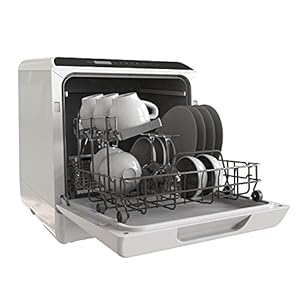 Portable Dishwasher Countertop, 5 Washing Programs Small Dishwasher with 5-Liter Built-in Water Tank, Baby Care, Air-Dry…