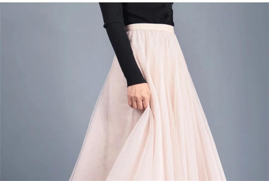 Women Tulle Maxi Skirt Fall Summer Mesh Party A-Line Skirts Suitable Fall Summer Ideal for Party Wear3