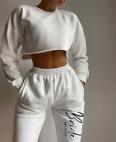 Custom Bride Sweatpants Joggers Wedding Gift Bridal Future Mrs. Honeymoon Pajamas2