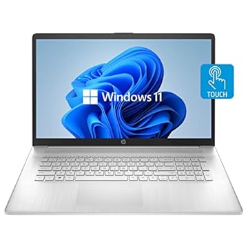 HP O mais novo laptop 17t, tela sensível ao toque HD 17,3", processador Intel Core i7-1165G7, RAM DDR4 64GB, SSD PCIe de 2TB, teclado retroiluminado, HDMI, Windows 11 Home, prata