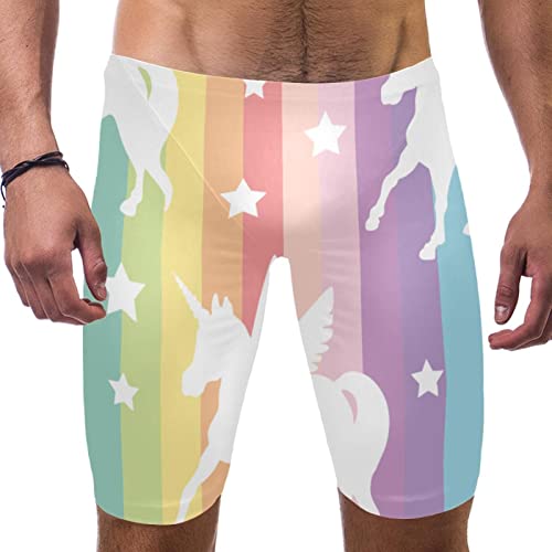 Bañador jammer Rainbow Unicorn que evita la humedad pesada al entrenar