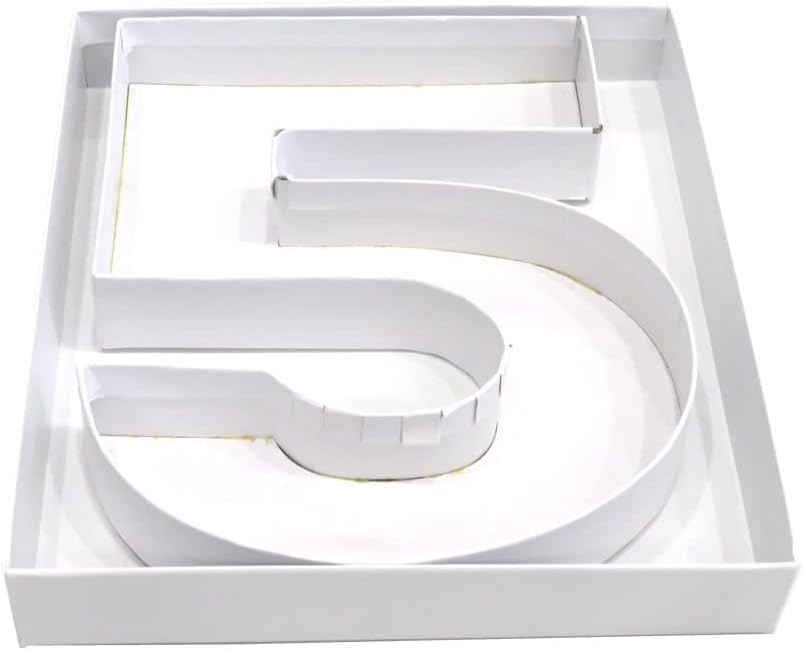 8" Small Size Cardboard Number With Box And Cover Candy Chocolate Packaging (5)