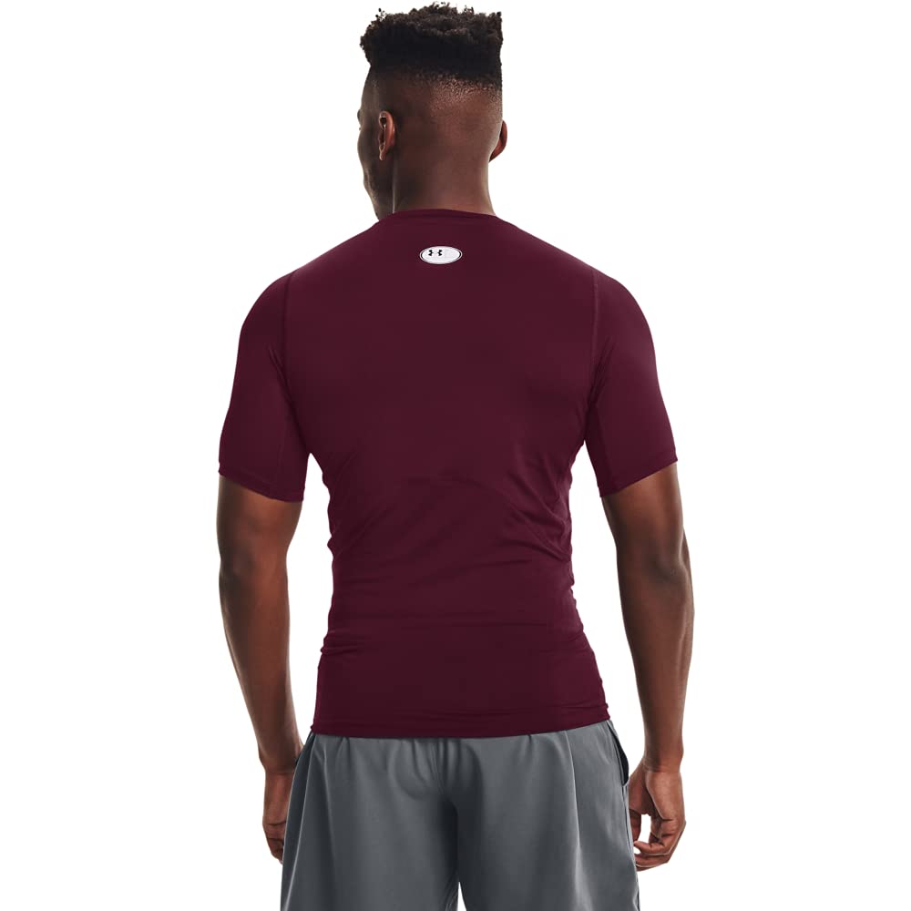 Under Armour Ua Hg Armour Comp Ss Koszulka z krótkim rękawem, męska kompresyjna koszulka męska (zestaw 1 sztuka), XXL wysoki