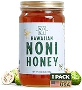 Healing Noni - 1-Pack Glass Jar 48oz - 100% Pure Hawaiian Honey - All-Natural Unsweetened Fresh F...
