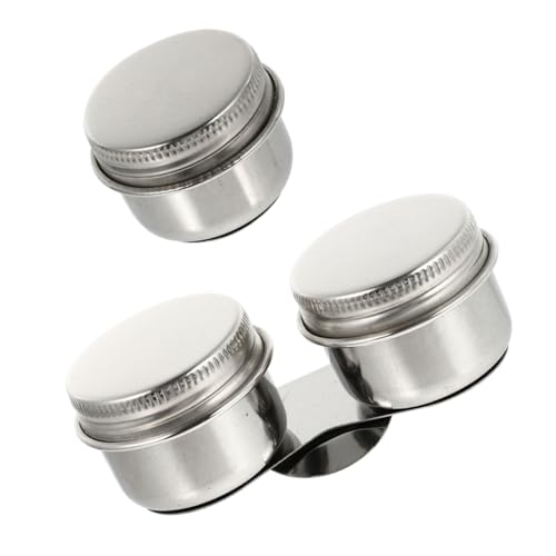 Sewroro Contenedor Lavar Pinceles Botella Aceite Vaso Paleta Práctico 2 Piezas