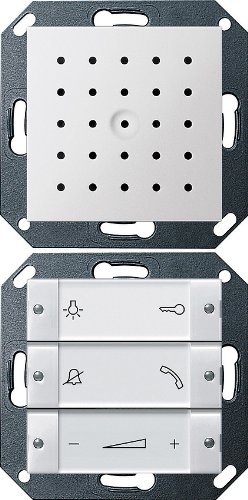 Preisvergleich Produktbild Gira 1280127 Wohnungsstation System 55 transparent weiß reinweiß seidenmatt