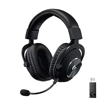 Headset Gamer Sem Fio Logitech G PRO X Wireless LIGHTSPEED com 7.1 Dolby Surround, Tecnologia Blue VO!CE, Design Confortável e Durável, Drivers PRO-G 50 mm e Bateria Recarregável