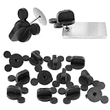 SCS Direct PVC Rubber Mouse Ears Pin Backs(12 Pcs) Compatible with Mickey Mouse, Disney - Keep Your Favorite pins Safely Secured to Your Clothes, Keepers, Tie Tack, Lapel Pinback
