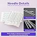 100Pcs Mixed Piercing Needles - Usiriy 20G 18G 16G 14G 12G Hollow Needles Ear Nose Piercing Needle for Lip Tongue Belly Navel Nipple Professional Piercing Tools
