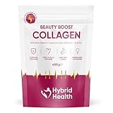 Hybrid Health Collagen Supplements for Women – Beauty Boost Collagen Powder Supporting Skin, Hair & Nails | with Biotin, Vitamin C, Hyaluronic Acid, Vitamin D3 + K2 & Zinc for Womens Health