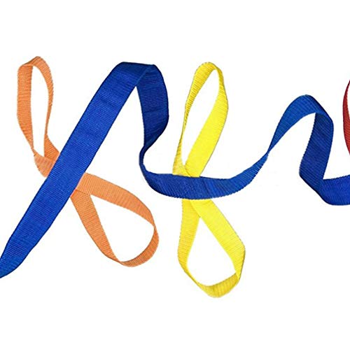 KIKIGOAL Children's Walking Ropes for Preschool Daycare School Kids Outdoor Colorful Handles for Up to 12 Children 2 Teachers (Handle Style) - Thumbnail 5