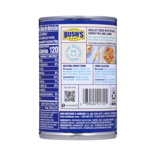 Image of Bush's Best Baked Beans, Garbanzo Gourmet Pair, 3 Garbanzo (16 Oz), 3 Organic Garbanzo (15 Oz), (Variety Pack)
