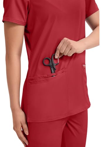Image of Cherokee WW Revolution Medical Women's Scrub Top V-Neck 3-Pocket Scrubs
