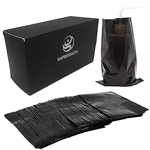 Sacs jetables pour bouteilles de tatouage 15,2x22,9cm noirs opaques pour kit tatouage x250