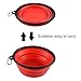 Extra Large Collapsible Dog Bowl, 3L XL Travel Dog Bowl, Foldable Travel Water Dish, 102oz X-Large Portable Collapsable Traveling Bowls with Carabiner for Dogs Walking, Hiking (Red)