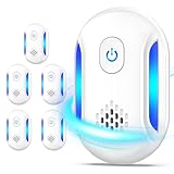 2024 Upgraded Ultrasonic Insect Repeller, Indoor Repellent 6 Packs, Electronic Plug in Pest Control for Roach, Ant, Rodent, Mouse, Bugs, Mosquito, Spider Repellent for House, Garage, Warehouse