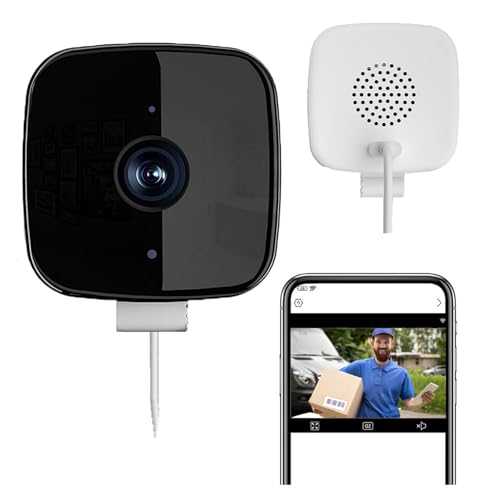 VNDGEOUH Telecamera di sicurezza for finestre Smart 2K 2026 aggiornata | Telecamere for interni 2,4 GHz e 5 GHz con visione notturna a colori, avvisi di movimento