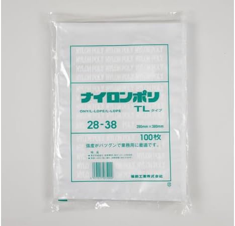 福助工業 真空袋 ナイロンポリ TLタイプ 28-38 1ケース 100個&times;8セット入 00766639