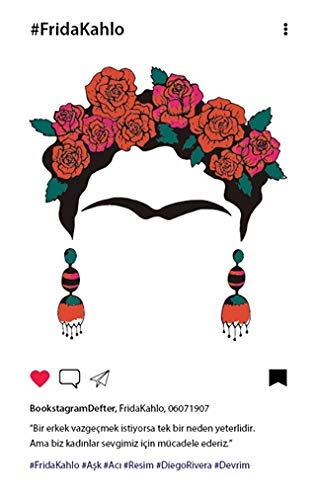 Frida Kahlo Desen Bookstagram Defter