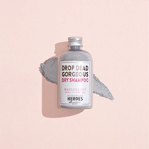 All Natural, Vegan Dry Shampoo Powder (Medium/Dark Hair) By Handmade Heroes