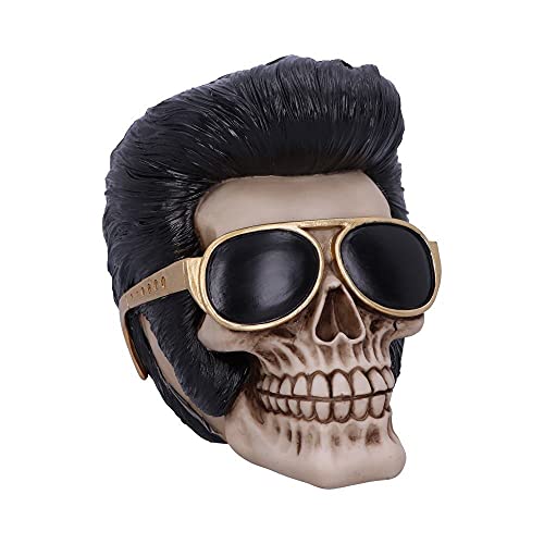 Nemesis Now Uh Huh The King Elvis   Figura de Calavera (17 cm)