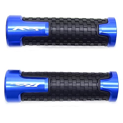 Poignées de guidon de moto CNC bleu pour Yamaha YZF R6 R6S 2003-2009