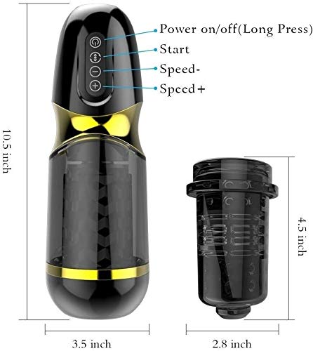 mastûrbador Mašćulíno, 3 modos de succao e 9 modos Vibracḯon, automatico Masturvador Mascụlino com a