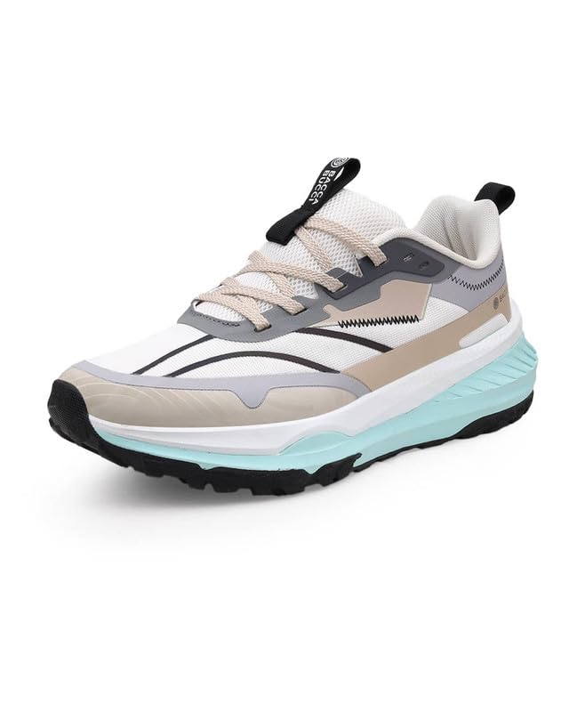 Image of Bacca Bucci HYPERCORE Men's Running /Walking Shoes | Breathable Mesh Upper with Reinforced Overlays | Thick Cushioned Midsole | Rugged Lug Grip Outsole | Lace-Up Sports Sneakers