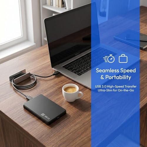Caja externa USB 3.0 para disco duro 2.5 pulgadas miniatura 4
